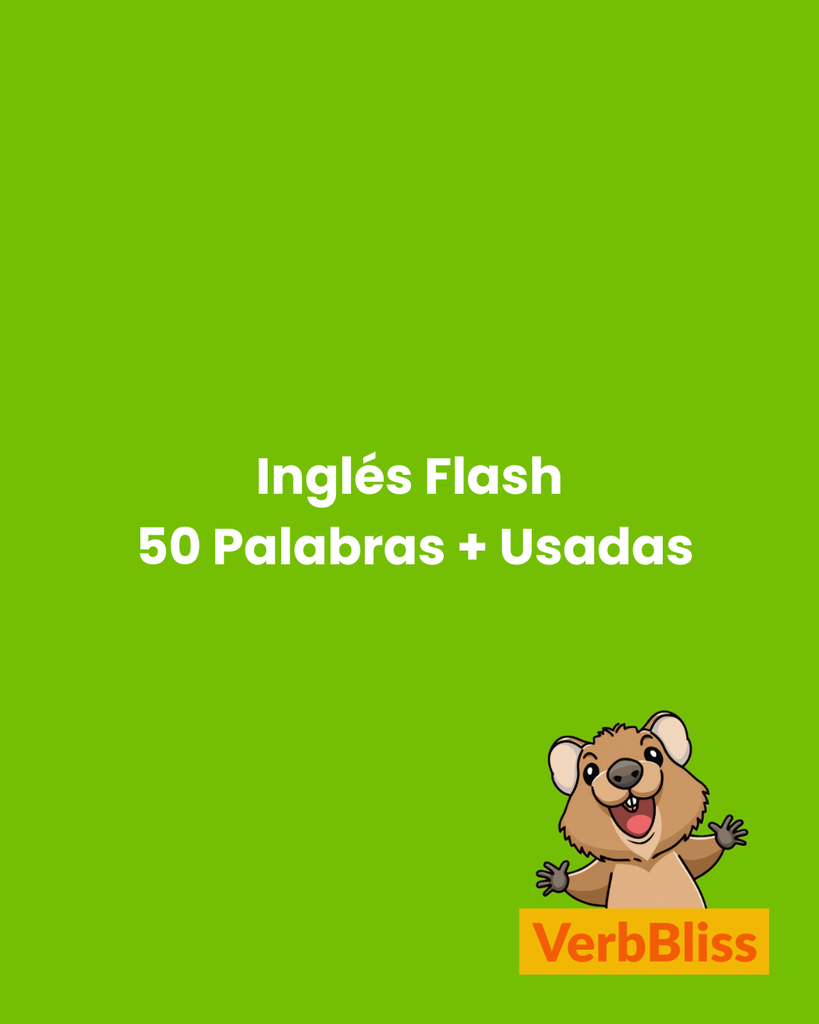 Inglés Flash: 50 Palabras + Usadas